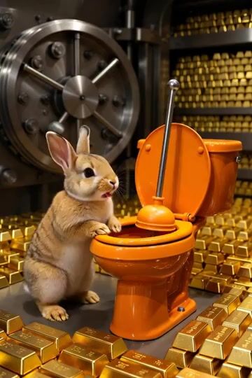 Baby bunny in Bitcoin vault