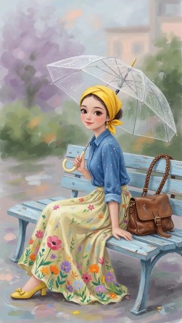 Charming Painterly Illustration