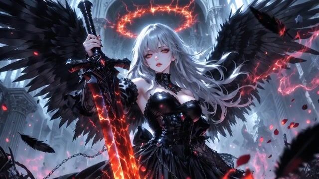 Crimson Seraph Dark Fantasy