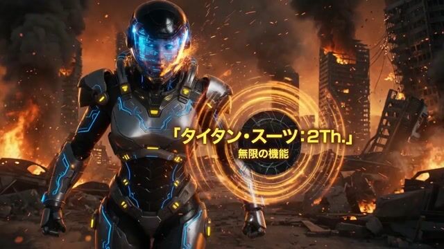 Futuristic Titan Power Armor Warrior