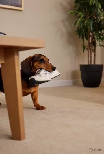 Mischievous Dachshund Video
