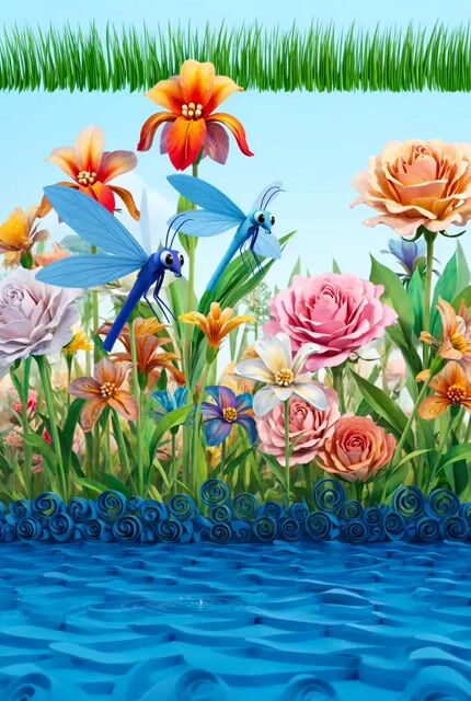 Paper Quilling Nature Scene