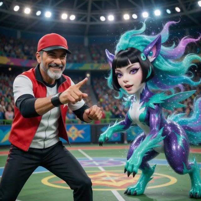 Photorealistic Pokémon Battle