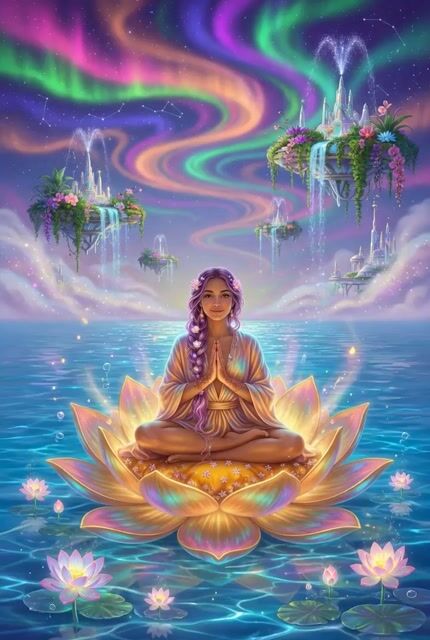 Psychedelic meditation lotus video