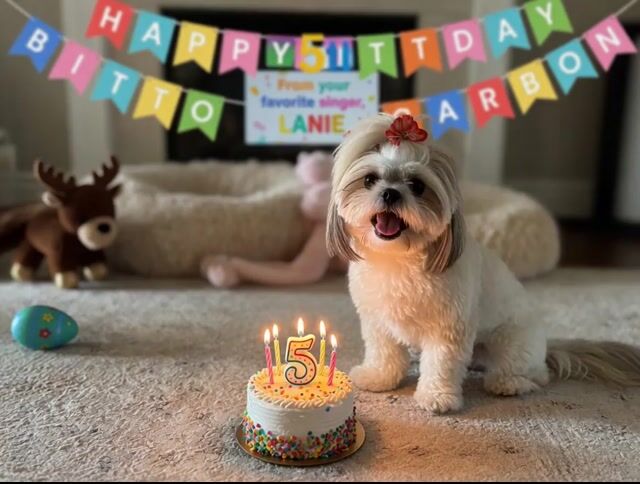 Singing Dog Birthday Video