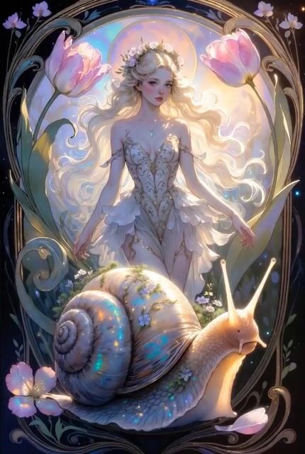 Tulip Empress & Snail Guardian Video Prompt