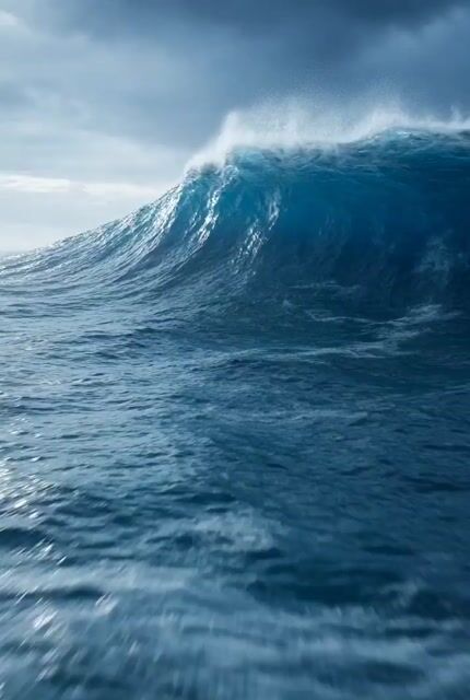 Water Elemental rising from waves